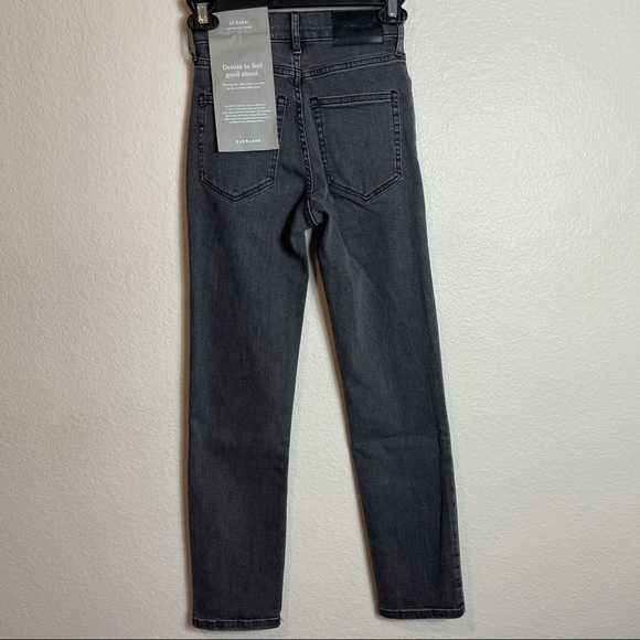 NWT Everlane High Rise Slim Straight Ankle Jeans - Picture 7 of 7